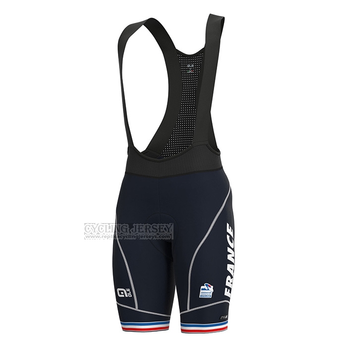 2022 Cycling Jersey France Deep Blue Short Sleeve and Bib Short
